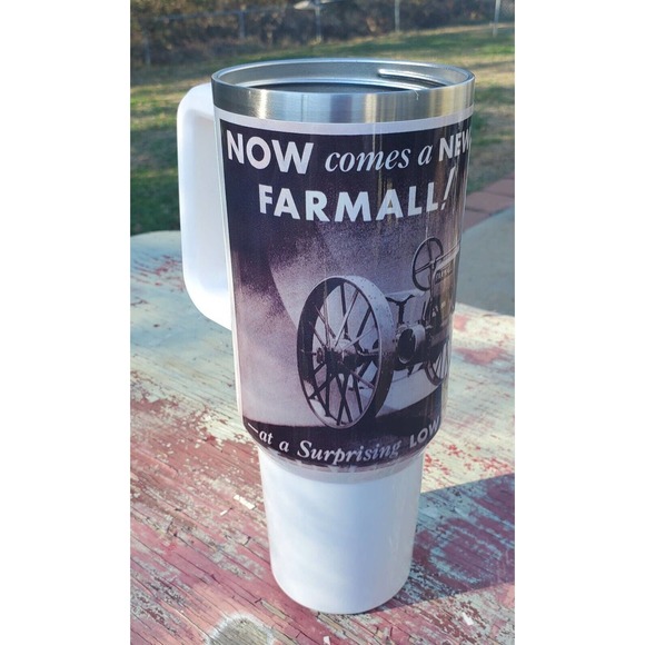 40 Ounce Tumbler IH Farmall F12 Stainless Steel - Picture 1 of 3